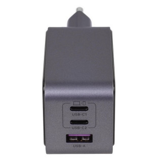 Сетевое зарядное устройство Ugreen X553 Nexode S 65W USB-A+2*USB-C GaN Tech Fast Charger (35042) серый