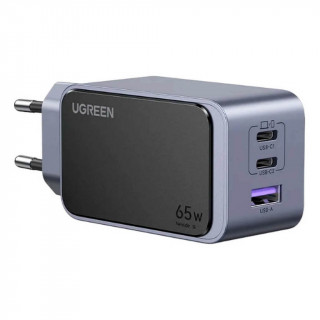 Сетевое зарядное устройство Ugreen X553 Nexode S 65W USB-A+2*USB-C GaN Tech Fast Charger (35042) серый