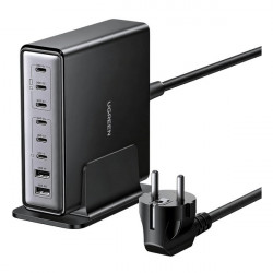 Сетевое зарядное устройство Ugreen Nexode X766 200W 8-port GaN Desktop Fast Charger (55325)