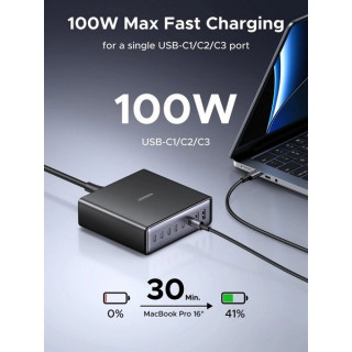 Сетевое зарядное устройство Ugreen Nexode X766 200W 8-port GaN Desktop Fast Charger (55325)