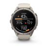 Garmin Fenix 9 Pro 43 мм inReach Titanium with Fog Gray/Dark Sandstone Silicone Band (010-04335-80)