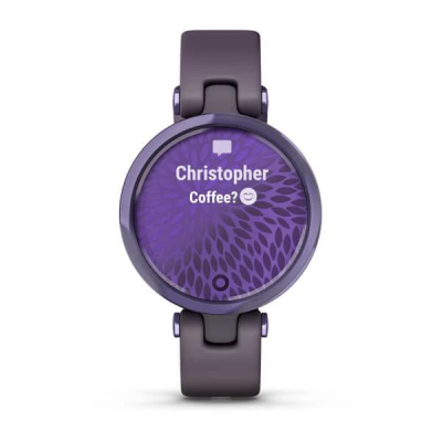 Умные ч​асы Garmin Lily безель цвета полночная орхидея, корпус темная орхидея и силиконовый ремешок 010-02384-12