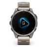 Garmin Fenix 8 Amoled Sapphire 47 мм – Titanium, светло-серый, титановый ремешок