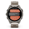 Garmin Fenix 8 Amoled Sapphire 47 мм – Titanium, светло-серый, титановый ремешок