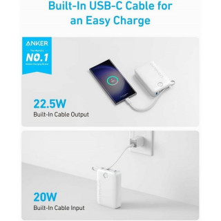 Внешний аккумулятор Anker 335 Nano Power Bank 20000 мАч 22.5 Вт (A1647H21) белый