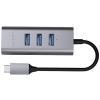 USB-концентратор Satechi USB-C с 3 портами USB 3.0 и Ethernet (RJ45) (ST-TC2N1USB31AM) серый космос