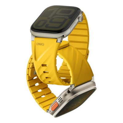 Ремешок Uniq Fluo для Apple Watch 40-49 мм (49-40MM-FLUOGYEL) Golden Yellow