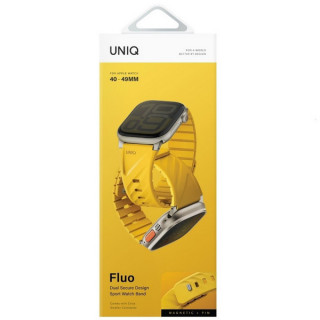 Ремешок Uniq Fluo для Apple Watch 40-49 мм (49-40MM-FLUOGYEL) Golden Yellow