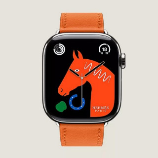 Apple Watch Series 11 Hermes 42 mm Single Tour Orange
