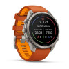 Garmin Fenix 9 Pro 47 мм Titanium with Autumn Orange/Spark Orange Silicone Band (010-04336-05)