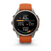Garmin Fenix 9 Pro 47 мм Titanium with Autumn Orange/Spark Orange Silicone Band (010-04336-05)