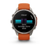 Garmin Fenix 9 Pro 47 мм Titanium with Autumn Orange/Spark Orange Silicone Band (010-04336-05)
