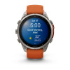 Garmin Fenix 9 Pro 47 мм Titanium with Autumn Orange/Spark Orange Silicone Band (010-04336-05)