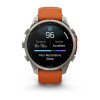 Garmin Fenix 9 Pro 47 мм Titanium with Autumn Orange/Spark Orange Silicone Band (010-04336-05)