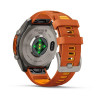 Garmin Fenix 9 Pro 47 мм Titanium with Autumn Orange/Spark Orange Silicone Band (010-04336-05)