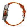Garmin Fenix 9 Pro 47 мм Titanium with Autumn Orange/Spark Orange Silicone Band (010-04336-05)