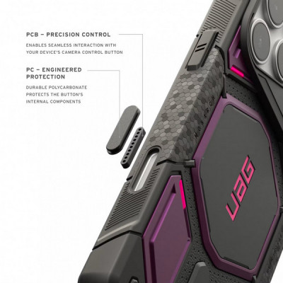 Чехол UAG Monarch Pro MagFit для iPhone 18 Pro Max/17 Pro Max 6.9" (114568114I4I) Deep Purple Synth