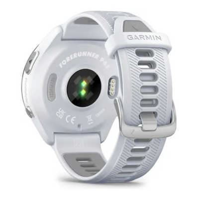 Умные часы Garmin Forerunner 965 – белые, титановый безель, с белым ремешком