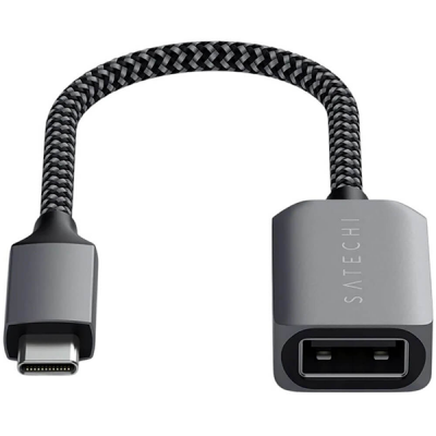 Переходник Satechi USB Type-C - USB 3.0 0.1 м (ST-UCATCM) серый космос