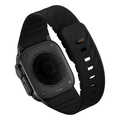 Ремешок Uniq Fluo для Apple Watch 40-49 мм (49-40MM-FLUOMBLK) Midnight Black