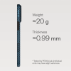 Чехол Pitaka Ultra-Slim Case для iPhone 17 Pro (KI1706BP) синий