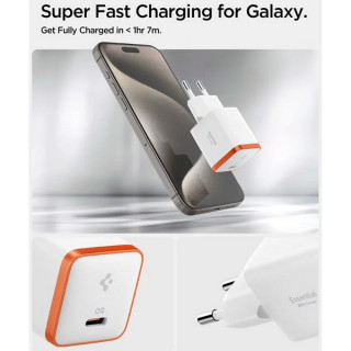 Сетевое зарядное устройство Spigen ArcStation Essential Wall Charger 30W (ACH08449) White