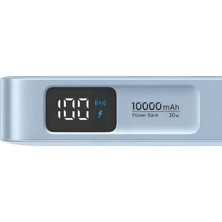Внешний аккумулятор Ugreen PB773 MagFlow 10000 mAh 25W со встроенным кабелем USB-C (65958B) Silver/Blue