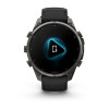 Garmin Fenix 9 Pro 47 мм Carbon Gray DLC Titanium with Black/Pebble Gray Silicone Band (010-04336-15)