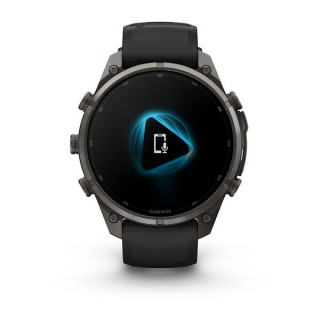 Garmin Fenix 9 Pro 47 мм Carbon Gray DLC Titanium with Black/Pebble Gray Silicone Band (010-04336-15/010-04336-16)