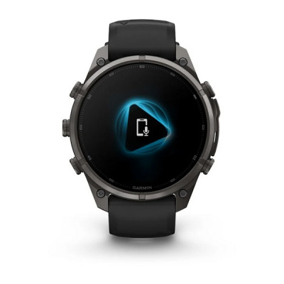 Garmin Fenix 9 Pro 47 мм Carbon Gray DLC Titanium with Black/Pebble Gray Silicone Band (010-04336-15)