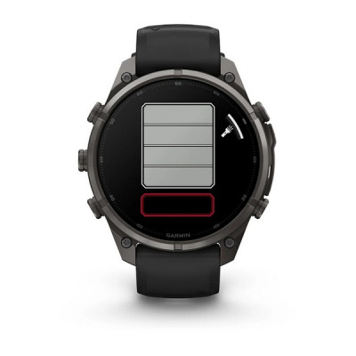 Garmin Fenix 9 Pro 47 мм Carbon Gray DLC Titanium with Black/Pebble Gray Silicone Band (010-04336-15)