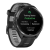 Умные часы Garmin Forerunner 965 – черные, темно-серый DLC титановый безель, с черным ремешком