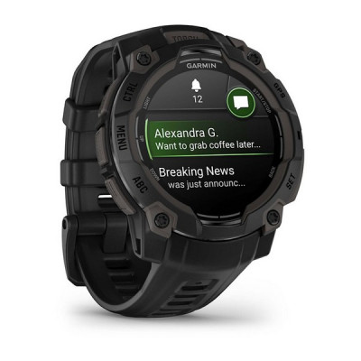 Умные часы Garmin Instinct 3 Amoled 45 mm Black with Black Band (010-02936-00)