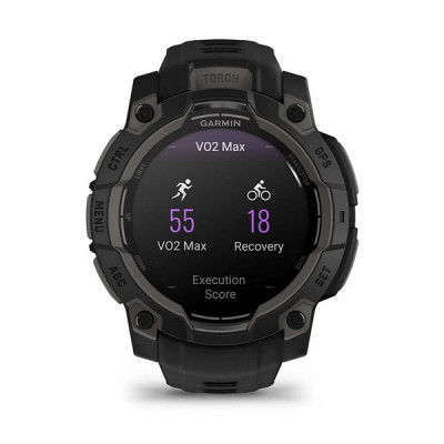 Умные часы Garmin Instinct 3 Amoled 45 mm Black with Black Band (010-02936-00)