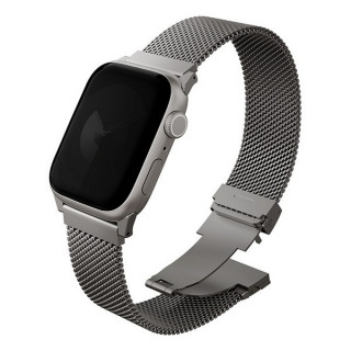 Ремешок Uniq Dante PRO Strap Mesh Steel для Apple Watch 49/46/45/44 mm Titanium Silver (49MM-DANPTSIL)