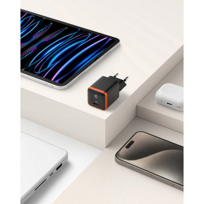 Сетевое зарядное устройство Spigen ArcStation Essential Wall Charger 30W (ACH08448) Black