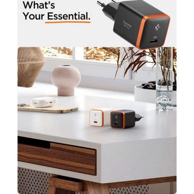 Сетевое зарядное устройство Spigen ArcStation Essential Wall Charger 30W (ACH08448) Black