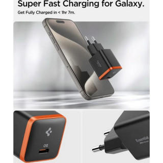 Сетевое зарядное устройство Spigen ArcStation Essential Wall Charger 30W (ACH08448) Black