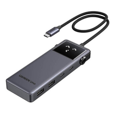 Конвертер Ugreen CM888 UNO 6-in-1 4K@60Hz USB-C to HDMI+2*USB 3.2 A+2*USB 3.2 C+PD Power Converter (35998) серый