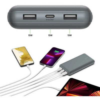 Внешний аккумулятор Belkin BoostCharge 20000mAh (BPB012btGRAY) Gray