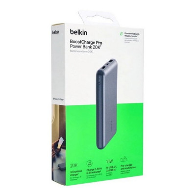 Внешний аккумулятор Belkin BoostCharge 20000mAh (BPB012btGRAY) Gray