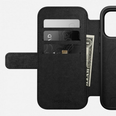 Чехол Nomad Modern Leather Folio для iPhone 17 Pro (NM014193858) Black