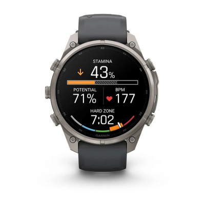 Garmin Fenix 9 Pro 47 мм Titanium with Graphite/Black Silicone Band (010-04336-25)