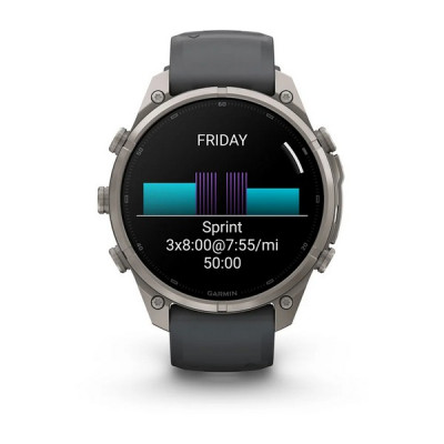 Garmin Fenix 9 Pro 47 мм Titanium with Graphite/Black Silicone Band (010-04336-25)