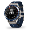 Умные часы Garmin MARQ Captain (Gen 2) 46 мм в титановом корпусе с синим керамическим безелем и ремешком 010-02648-11