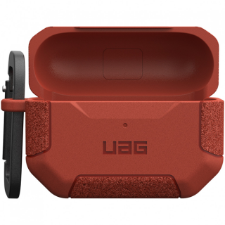Чехол с карабином UAG Scout Series для AirPods Pro 2 (104123119191), красный
