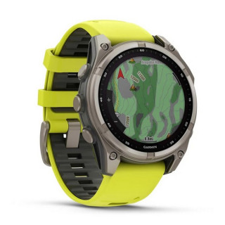 Garmin Fenix 8 47 мм Solar Sapphire Titanium AMP Yellow (010-02906-21)