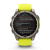 Garmin Fenix 8 Solar Sapphire 47 мм – Титановый, желтый ремешок