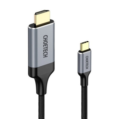 Кабель Choetech USB Type-C - HDMI Cable 1.8 м 4K 60Hz (CH0021-BK) Black / Черный