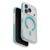 Чехол Uniq Combat Active MagSafe для iPhone 17 Pro Frost Clear/Turquoise (IP6.3P(2025)-COMAMFCLRTQ)